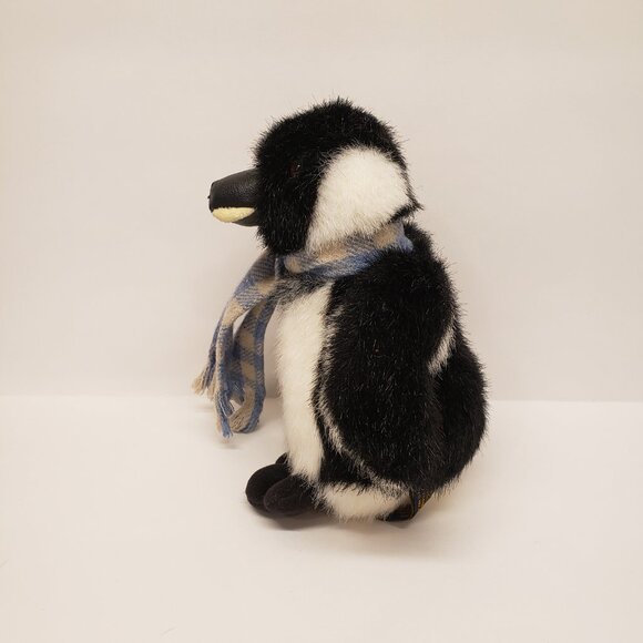 Boyds Bears Penguin Plush Sillie Waddlewalk Plaid Scarf Bean Bag Stuffed Animal - Picture 5 of 8